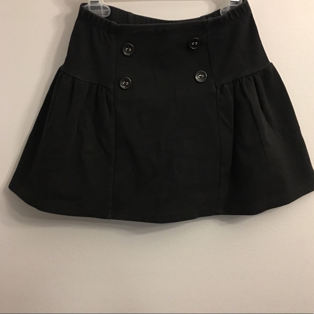Gymboree size 7 black skirt with button details